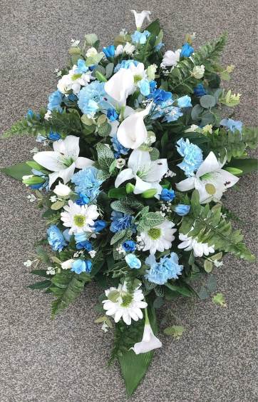 silk funeral flower hire