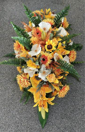 silk funeral flower hire