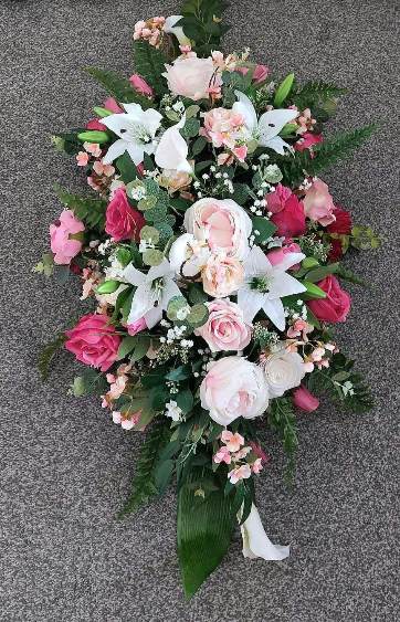 silk funeral flower hire
