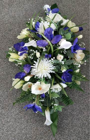 silk funeral flower hire