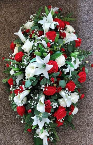 silk funeral flower hire