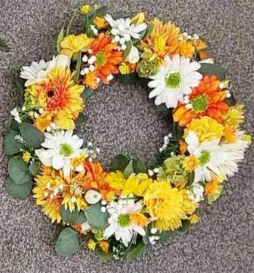 silk funeral flower hire