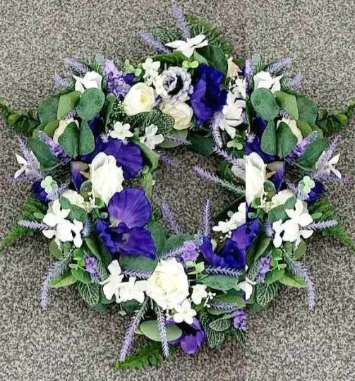 silk funeral flower hire