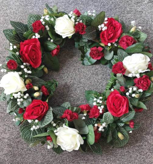 silk funeral flower hire