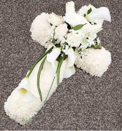 silk funeral flower hire
